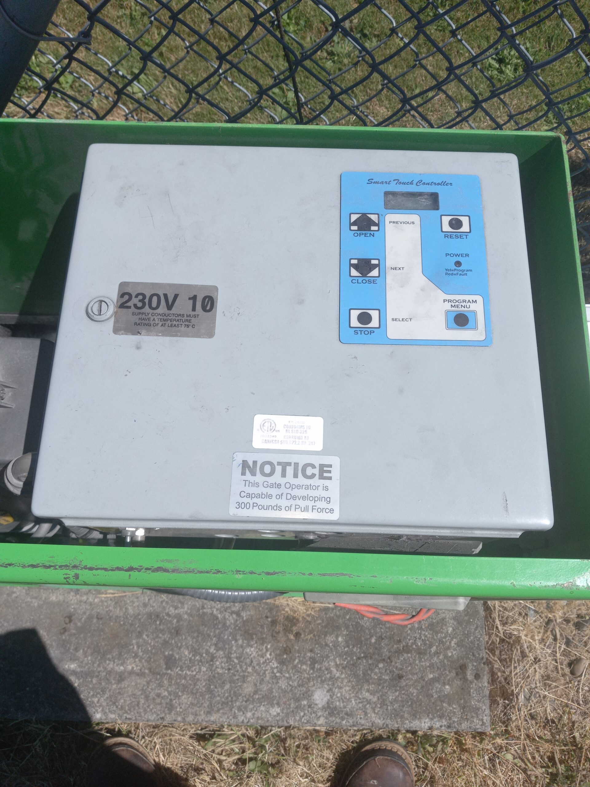 Exterior security gate operator